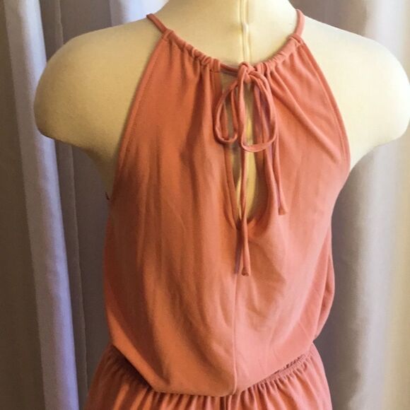 NWOT shorts jumpsuit in size small by SWEET RAIN in light tangerine color - Picture 8 of 11